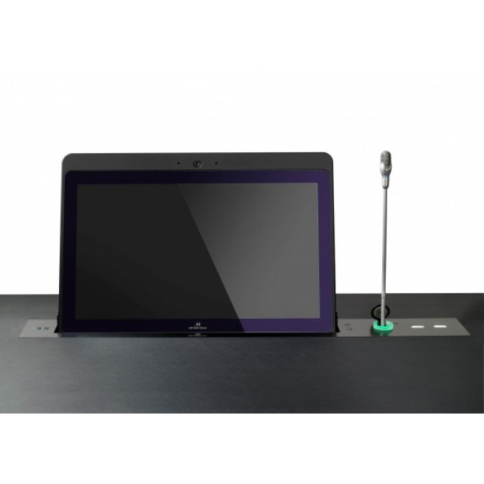 Выдвижной моторизированный монитор 17'' Full HD с наклоном в 20 градусов и выдвижным механизмом для микрофона ARTHUR HOLM AH17DX2HDGA-TALK