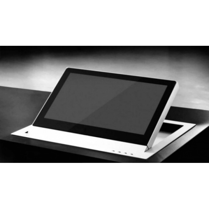 Широкоформатный монитор 18,5", электрическое управление, в алюминиевом корпусе, с уникальным механизмом, который позволяет фиксировать его в горизонтальном и вертикальном рабочем положениях с углом наклона до 80°. Входы DVI-I, DVI-D и HDCP ARTHUR HO AH18D3RHDGA