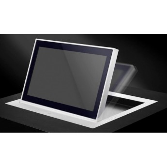 Моторизованный профессиональный 21,5" Full HD широкоформатный монитор. Электропривод. DVI-I и DVI-D. Подъемная система с электрическим двигателем активируется через встроенные кнопки, внешний контроль GPI  или AH-Net протокол (RS422) через CAT 5 кабе