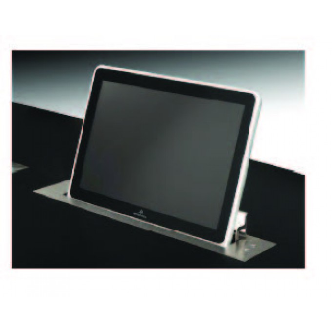Широкоформатный (4K) выдвижной моторизированный монитор 23,8'' с наклоном в 20°. Защитное стекло ARTHUR HOLM AH24DX24KGA